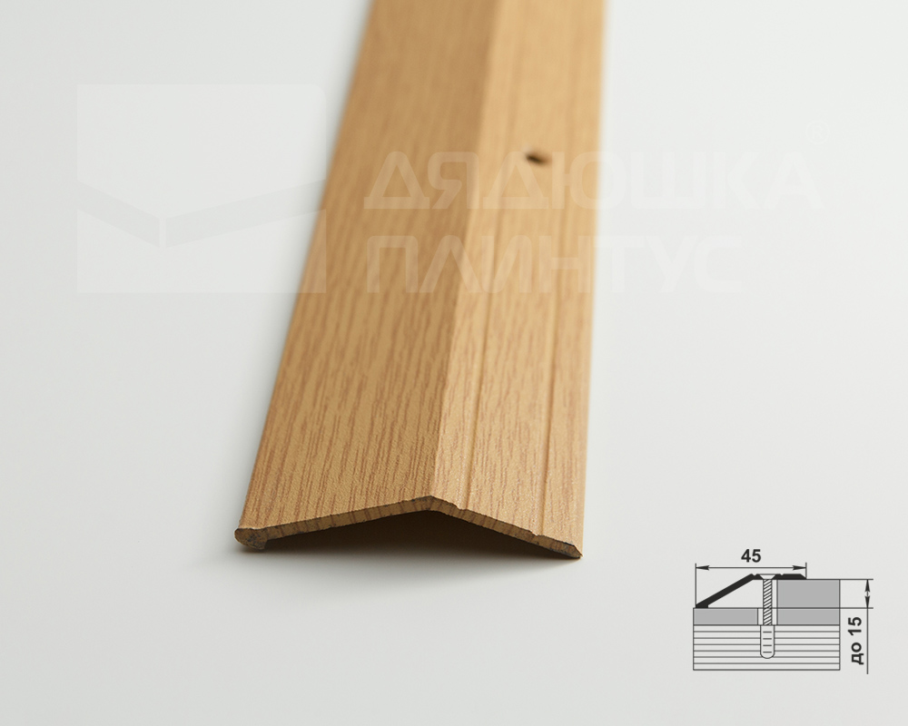 Порог разноуровневый ПР 04.900.082 Дуб светлый