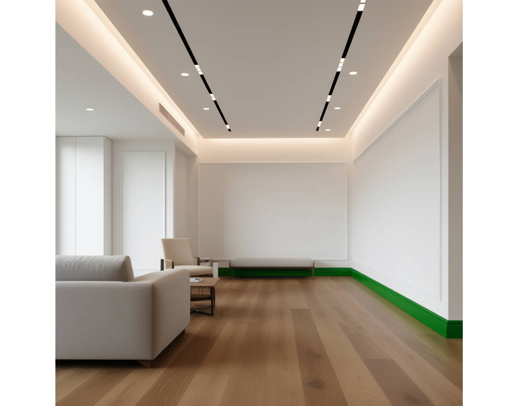 Плинтус из полистирола высокой плотности HI WOOD B120V1 120мм х 16мм х 2,0м.