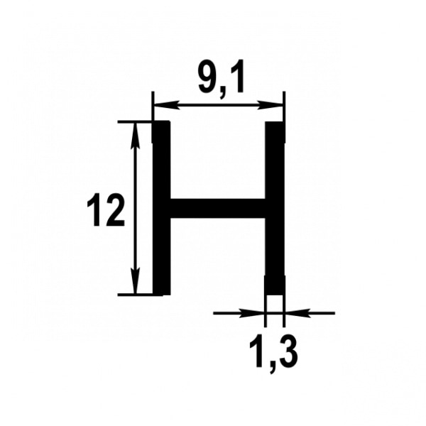 Двутавр 12х9,1 мм Дт 01.2000.500 Без окраса