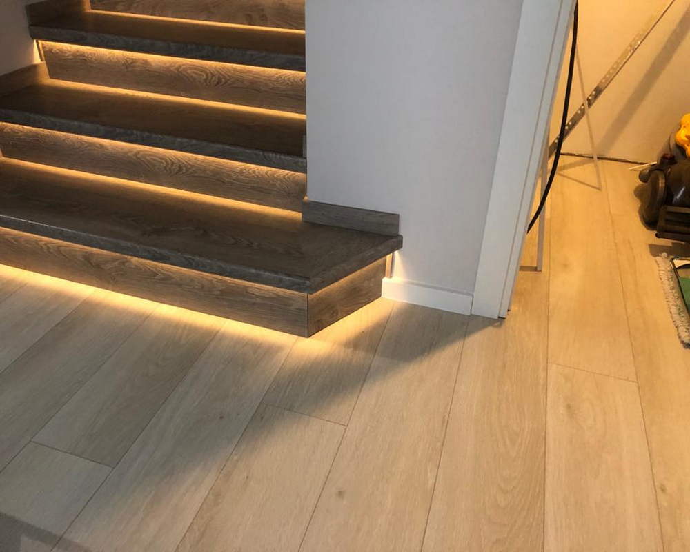 Плинтус ХДФ Dollken Cubu Flex Life XL 80 мм х 2,5 м 5012 Белый