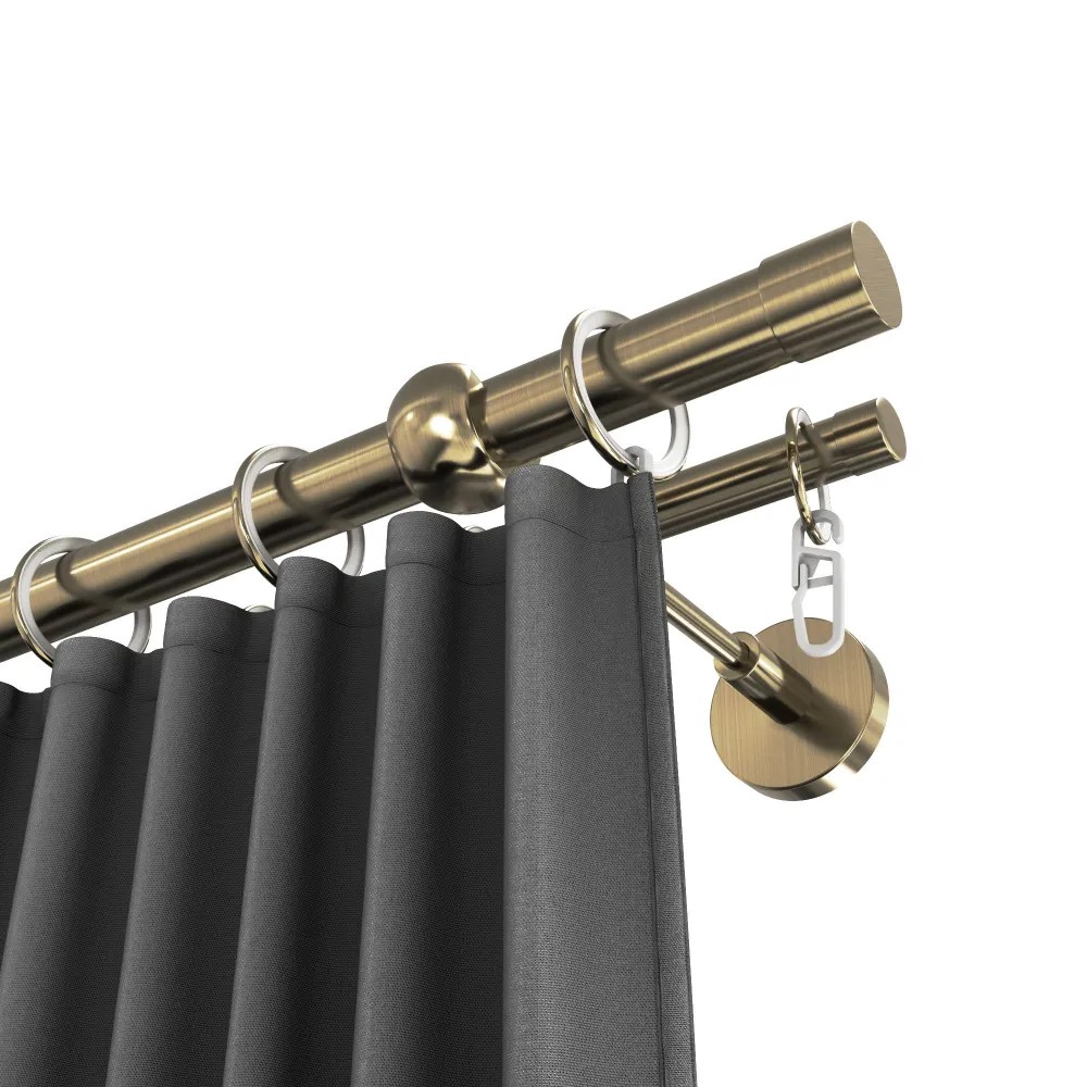 Карниз двухрядный кованый УЮТ d16мм 2,4м Бронза