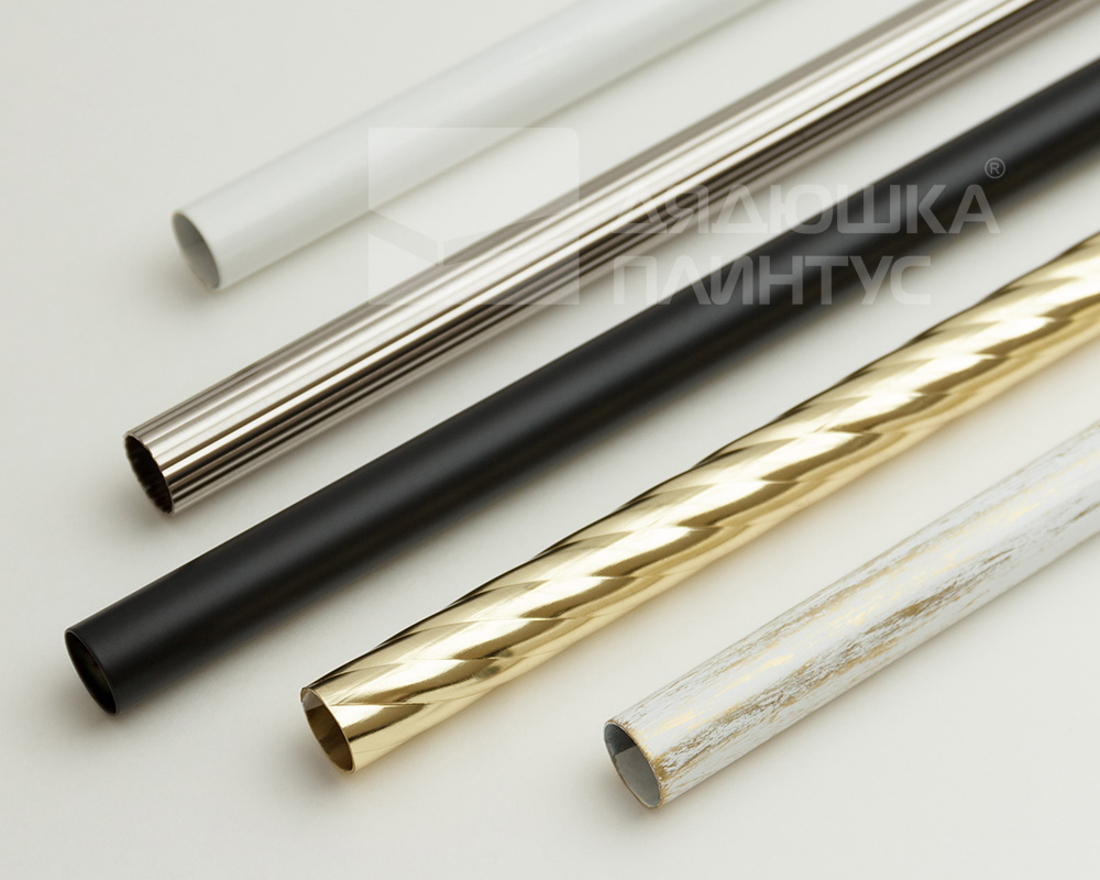 Карниз двухрядный кованый УЮТ d16мм 2,8м Белый