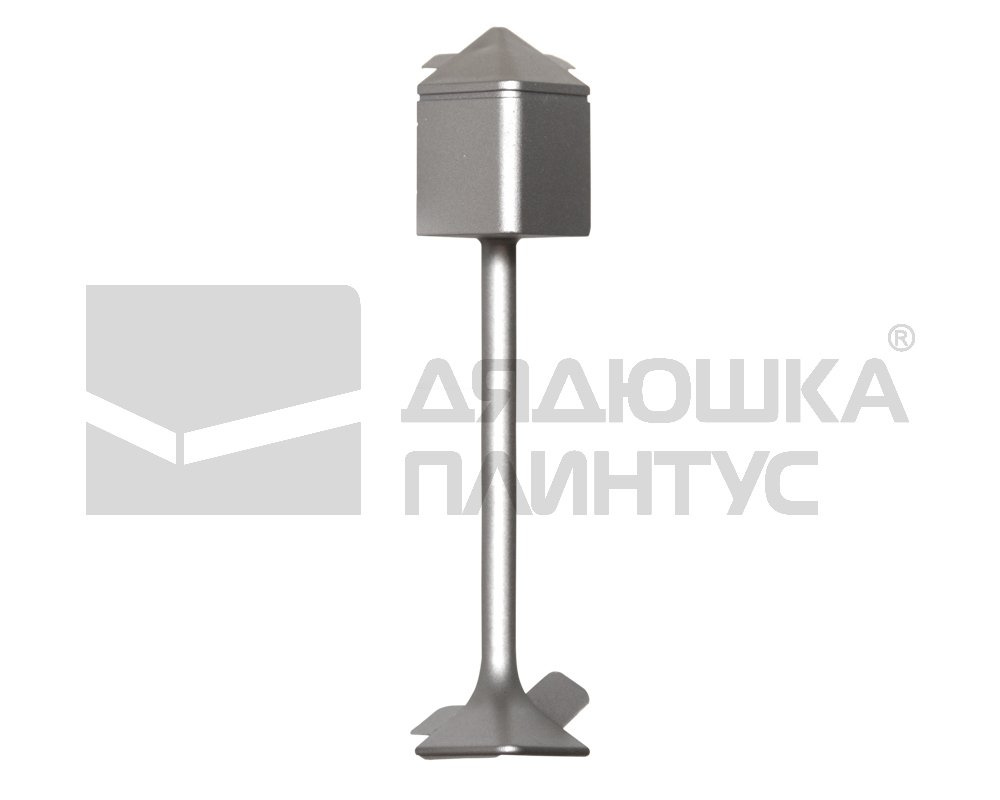 Угол наружный для плинтуса серебро матовое 100 мм REPKGLEDAA 100