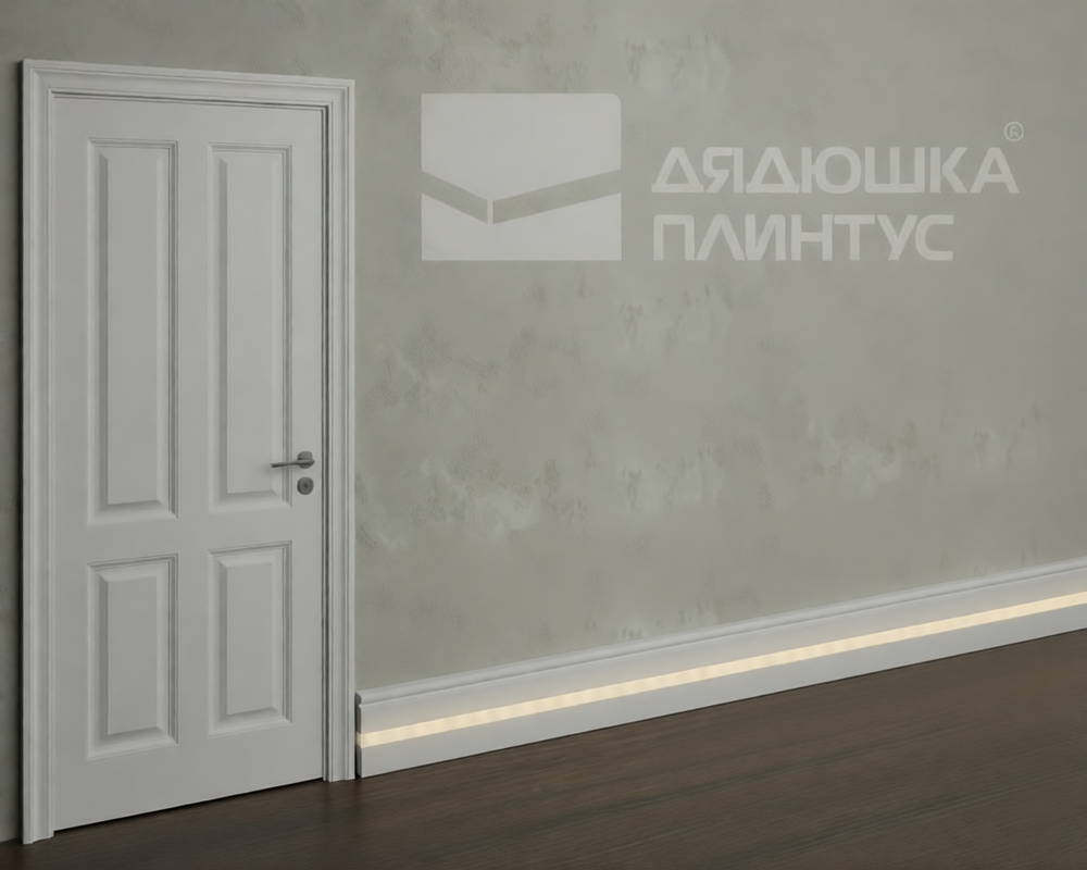 Плинтус из полистирола высокой плотности NMC Wallstyl IL11 Белый