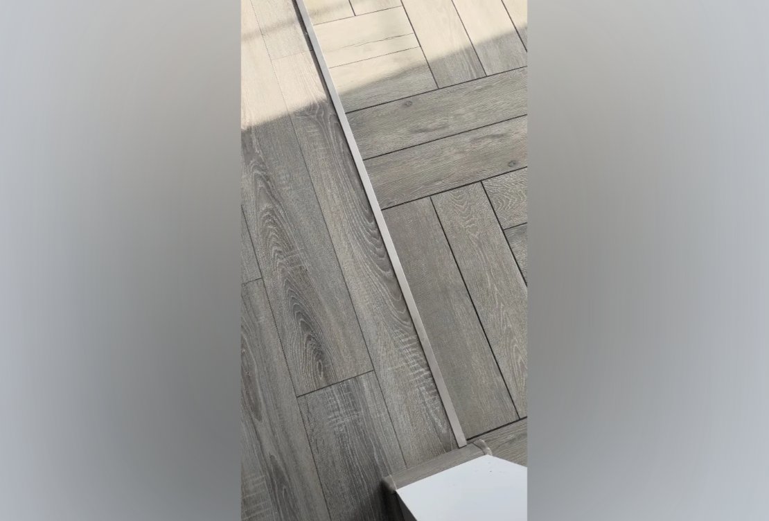 Т-образный порог для кварцвинила 10*4,5 мм 2,7м Хром PCRBC 1045