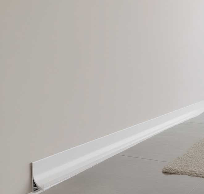 Антиплинтус алюминиевый Апл 04.2700.16 Белый