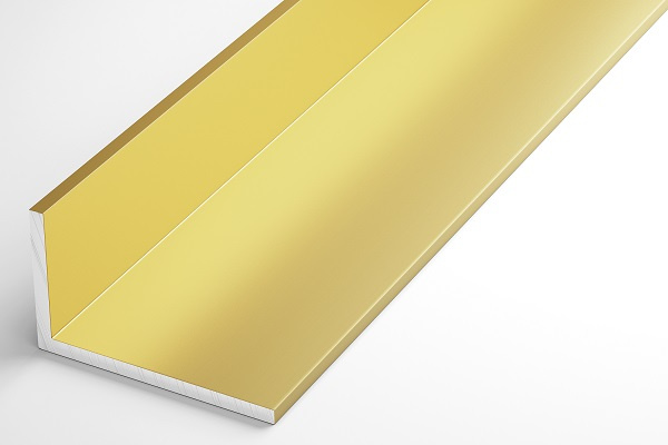 Уголок разнополочный 30х15 мм Уп 19.2000.502л Золото. Цена за 5 штук.