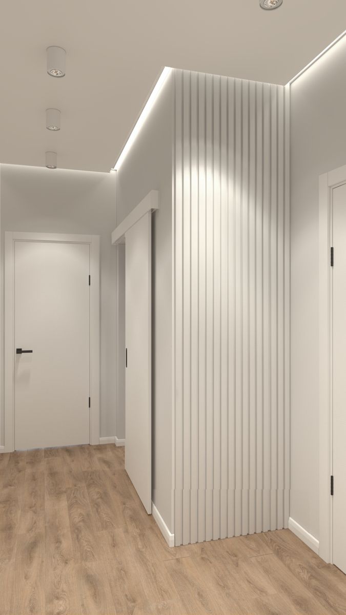 Стеновая панель МДФ. 2760*122*12мм AP122504.91 Белый под покраску