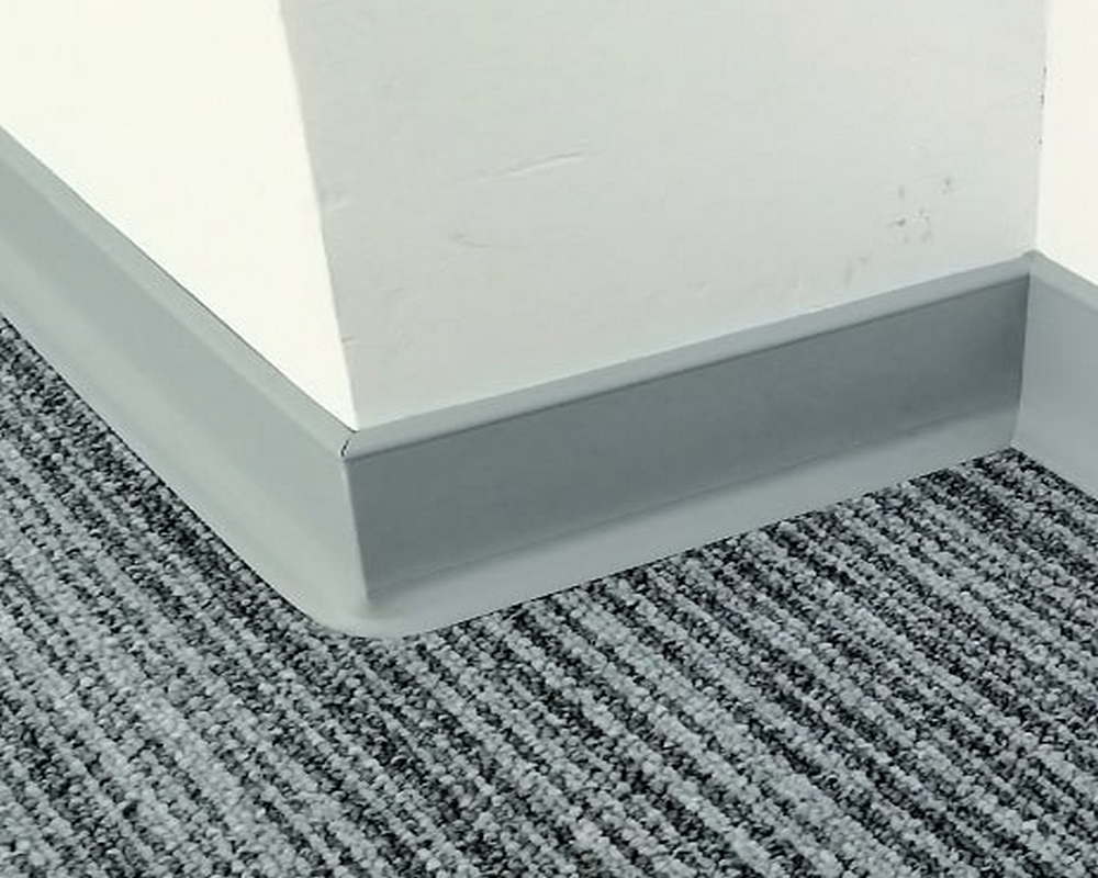 Плинтус ХДФ Dollken S60 60 мм х 2,575м 1202 Светло-серый