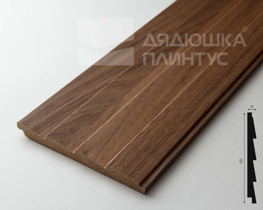 Панель МДФ ACUPAN 61.08.122505.92 зубья 12х122х2760 мм Орех светлый