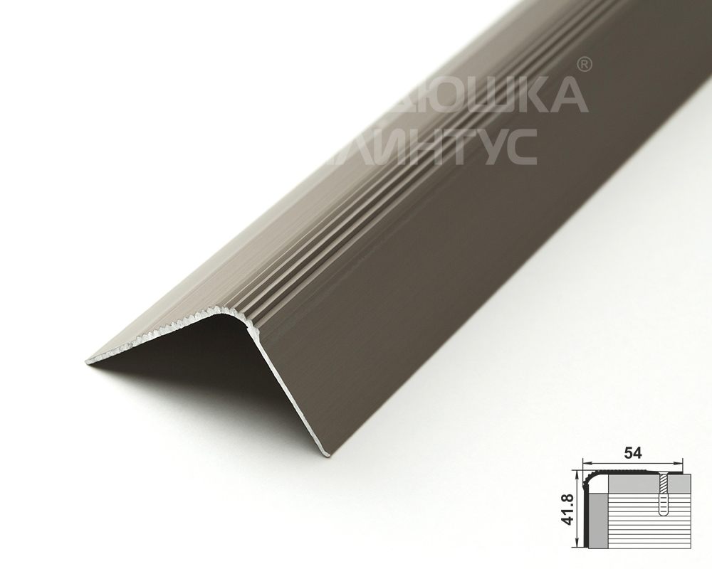 Порог угловой ПУ 02.1800.042л Анод шампань