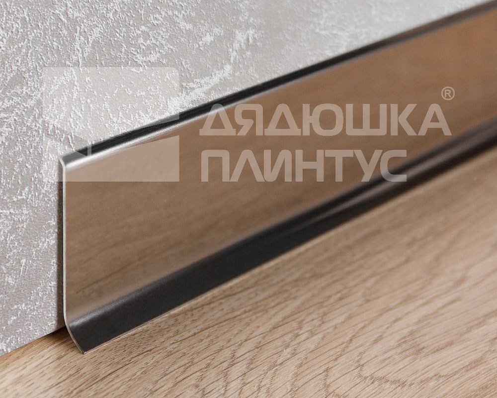 Плинтус из нержавеющей стали BTAC 60A полированный