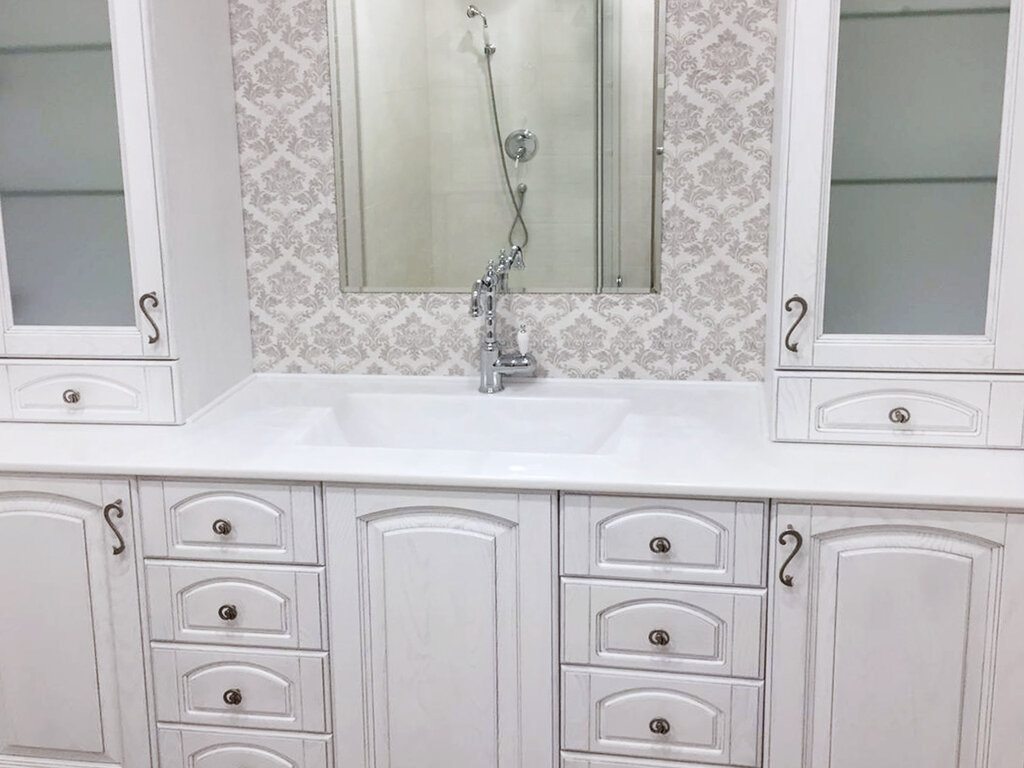 Плинтус для столешниц вогнутый рифленый ПВХ 25*25мм 3,05м. Белый