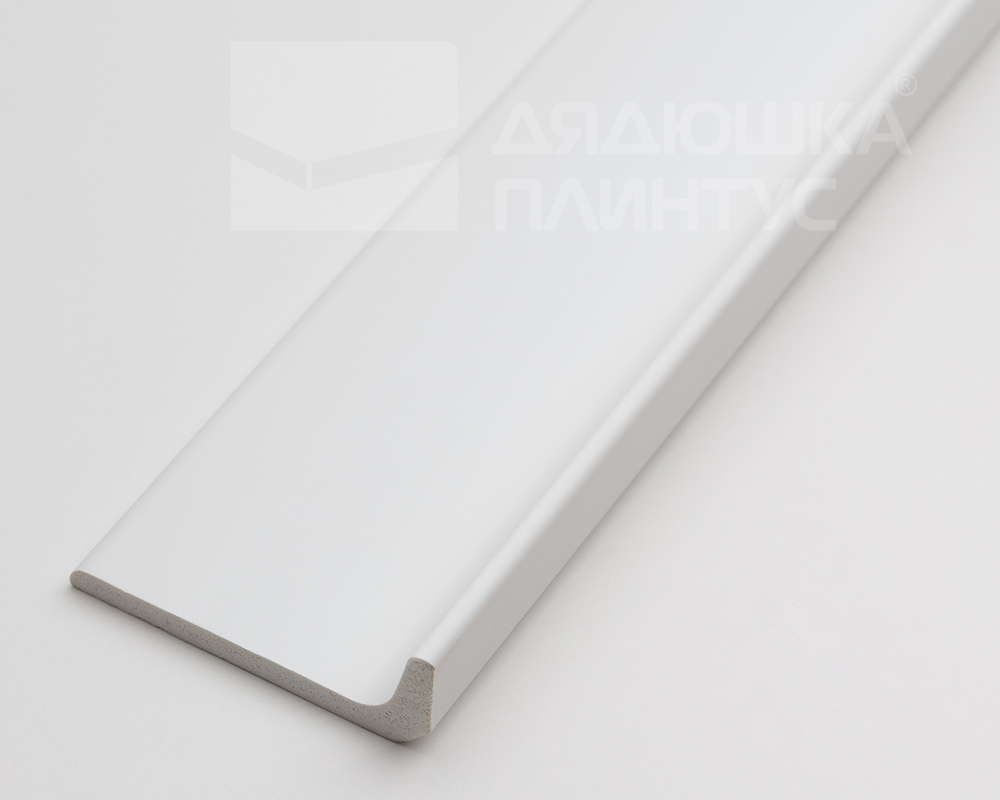 Плинтус из полистирола высокой плотности Волшебная Палочка 60*20*2000. MSPOL 122 Белый под покраску