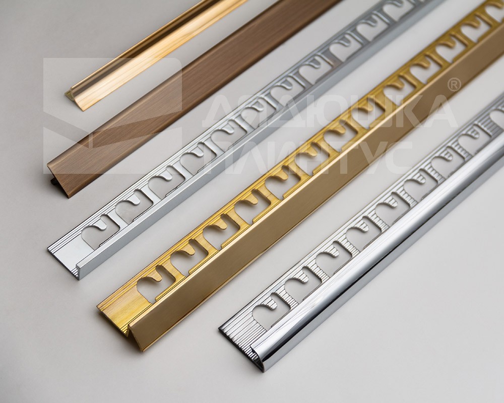 Алюминиевый Треугольный Профиль 10 мм Брашированное Серебро PJTRBS 10