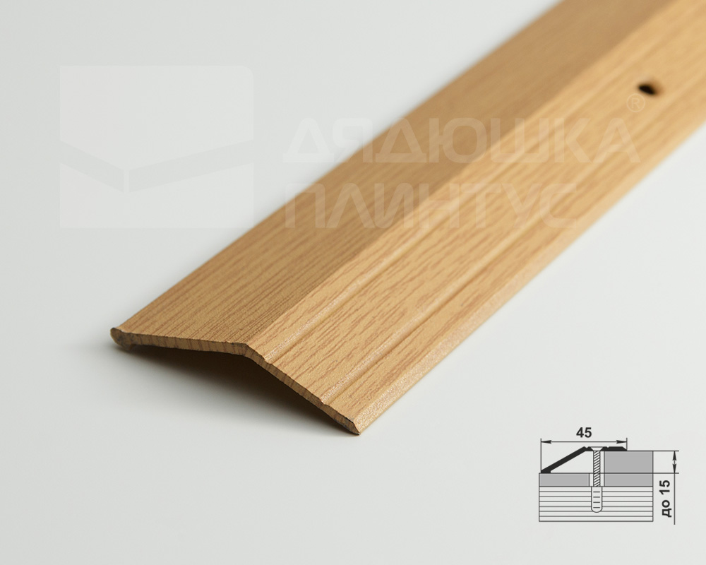 Порог разноуровневый ПР 04.900.082 Дуб светлый