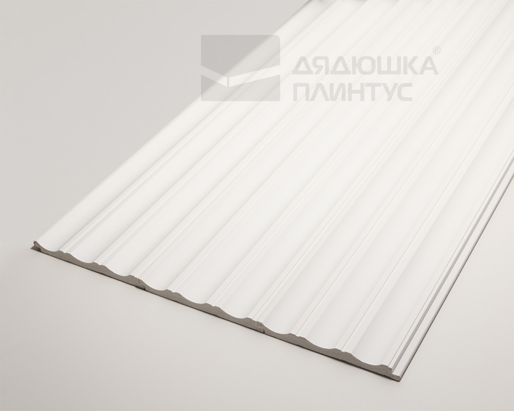 Стеновая панель Волшебная Палочка 106. 2700*120*12 мм Белая под покраску