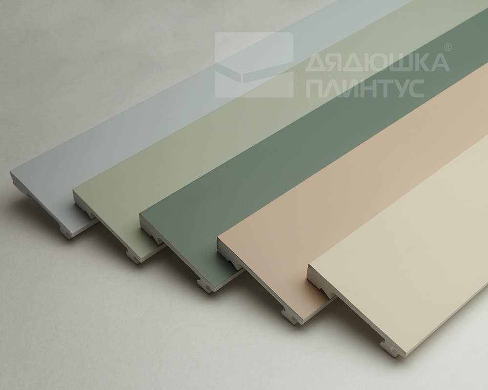 Плинтус из полистирола высокой плотности Волшебная Палочка. Окрашенная. 80мм 2м. NCS 2502-Y