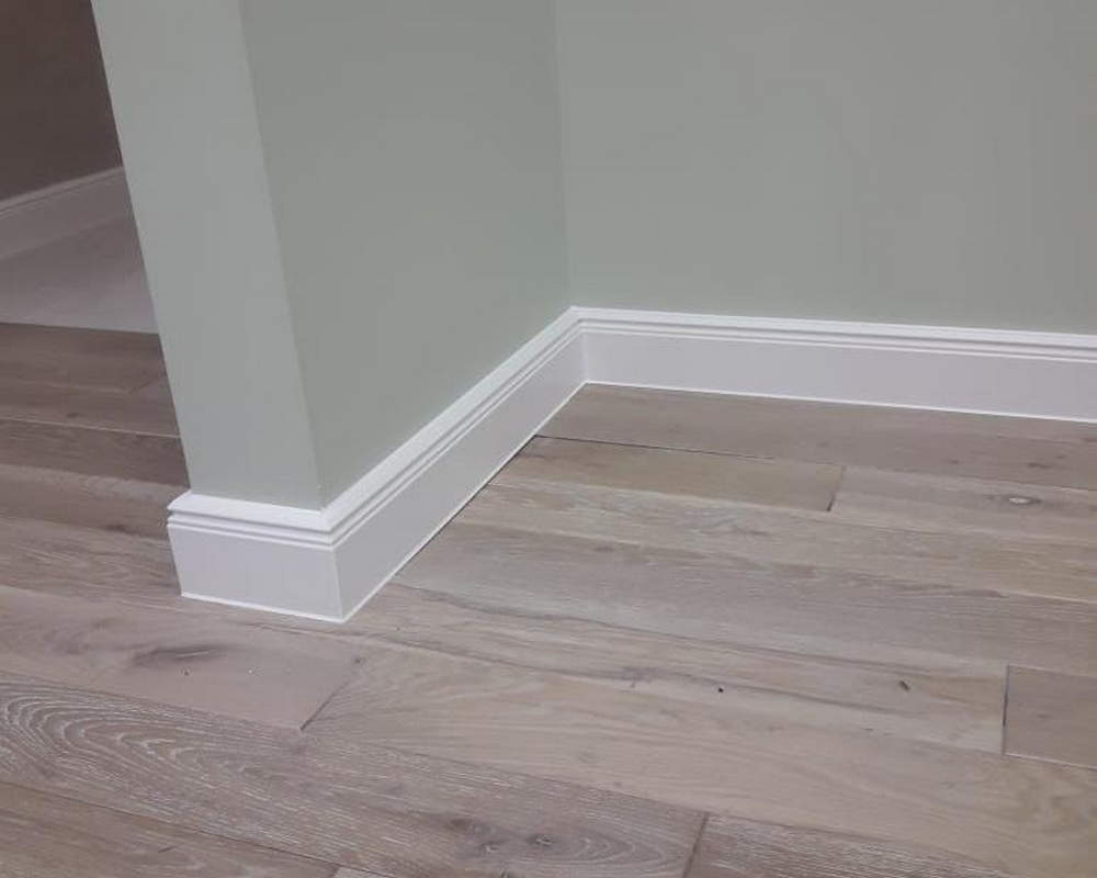 Плинтус ХДФ Dollken Cubu Hamburg Style 80мм х 2,5 м 5012 Белый