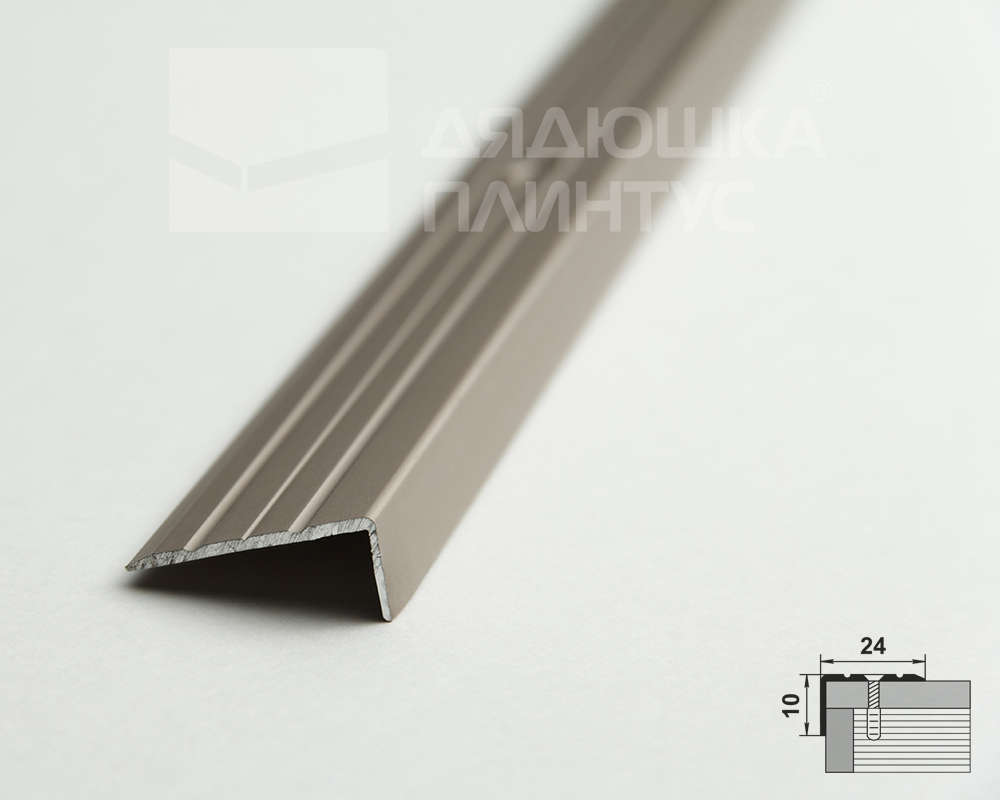 Порог угловой ПУ 01.900.042л Анод шампань