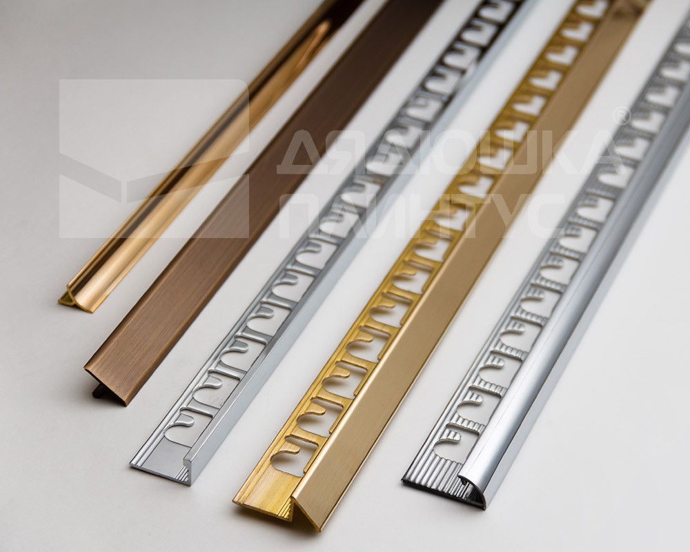 Алюминиевый Треугольный Профиль 10 мм Брашированное Серебро PJTRBS 10